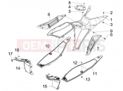 gilera 2013 Runner 50 SP Central cover - Footrests