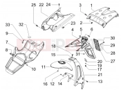 gilera 2017 Runner 50 SP Rear cover - Splash guard