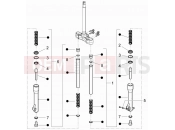 gilera 2018 Runner 50 SP Fork's components (Escorts)