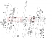 gilera 2005 Runner 50 SP Fork's components (MVP)