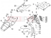 gilera 2007 Runner 50 SP Rear cover - Splash guard