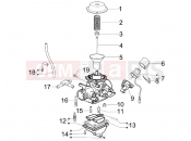 gilera 2008 Runner 125 ST 4T Carburetor's components