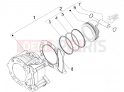 gilera 2008 Runner 125 ST 4T Cylinder-piston-wrist pin unit