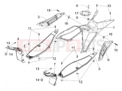 gilera 2012 Runner 125 ST 4T Central cover - Footrests