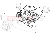 gilera 2014 Runner 125 ST 4T Carburettor, assembly - Union pipe