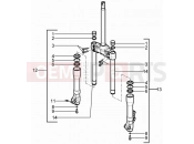 gilera 2017 Runner 125 ST 4T Fork's components (Kayaba)