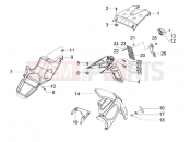 gilera 2017 Runner 125 ST 4T Rear cover - Splash guard