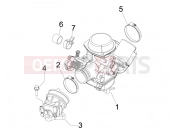 gilera 2008 Runner 200 ST 4T Carburettor, assembly - Union pipe