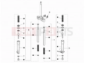gilera 2009 Runner 200 ST 4T Fork's components (Escorts)