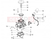 gilera 2006 Runner 125 VX 4T Carburetor's components