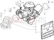 gilera 2006 Runner 125 VX 4T -SC- Carburettor, assembly - Union pipe