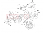 gilera 2006 Runner 125 VX 4T -SC- kezelőszervek - akkumulátor