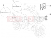gilera 2007 Runner 125 VX 4T -SC- Plates - Emblems