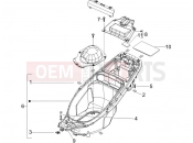 gilera 2005 Runner 200 VXR 4T Helmet huosing - Undersaddle