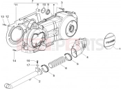 gilera 2006 Runner 200 VXR 4T Crankcase cover - Crankcase cooling