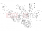 gilera 2007 Runner 200 VXR 4T (ZAPM464) Remote control switches - Battery - Horn