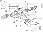 gilera 2005 Stalker 50 Rear cover - Splash guard