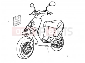 gilera 2006 Stalker 50 Plates - Emblems