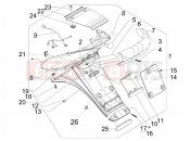 GILERA Stalker 50 Rear cover - Splash guard