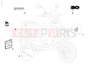gilera 2011 Stalker 50 Plates - Emblems