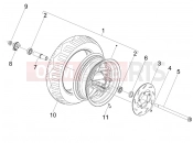 GILERA Stalker 50 Front wheel