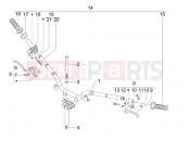 GILERA Stalker 50 Handlebars - Master cil.