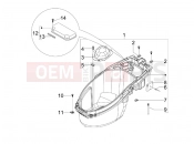gilera 2008 Stalker 50 Naked Helmet huosing - Undersaddle