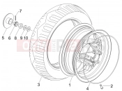 gilera 2008 Stalker 50 Naked Rear wheel