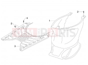 Central cover - Footrests - Gilera Stalker 50 Naked 2010