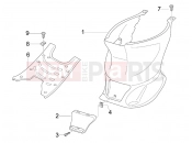 gilera 2007 Stalker 50 Special Edition Central cover - Footrests