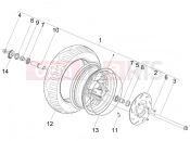 gilera 2007 Stalker 50 Special Edition Front wheel
