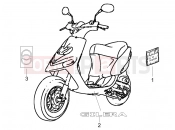 gilera 2007 Stalker 50 Special Edition Plates - Emblems
