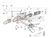 gilera 2007 Stalker 50 Special Edition Rear cover - Splash guard