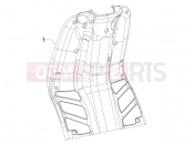 gilera 2008 Storm 50 Front glove-box - Knee-guard panel