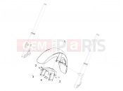 MOTOGUZZI Audace 1400 ABS (USA) Front mudguard-Pillar