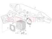 APRILIA SCARABEO 2002 Scarabeo 50 Ditech ENGINE » Cylinder - Piston
