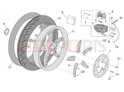 APRILIA SCARABEO 2002 Scarabeo 50 Ditech FRAME » Rear wheel - disc brake