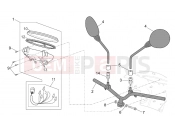 APRILIA SCARABEO 2003 Scarabeo 50 Ditech FRAME » Handlebar - Dashboard