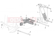 APRILIA SCARABEO 2003 Scarabeo 50 Ditech FRAME » R.shock absorber-connect. Rod