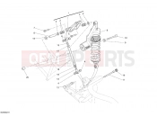 DUCATI 2008 Monster S4RS TRICOLORE REAR SHOCK ABSORBER » SWING ARM