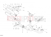 DUCATI 2008 Monster S4RS TRICOLORE EXHAUST SYSTEM » EXHAUST SYSTEM