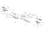 MOTOGUZZI Nevada 750 S Rear footrests