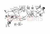 Front LH/rear brake system - Motoguzzi SP 1000 1979