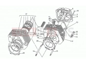 Cylinder head - Motoguzzi SP 750 1990