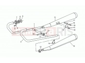 Exhaust unit - Motoguzzi SP 750 1990
