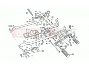 MOTOGUZZI SP II 1000 Foot rests - Lateral stand