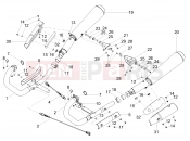 MOTOGUZZI V7 III Stone 750 ABS Exhaust pipe