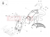 MOTOGUZZI V7 III Stone 750 ABS Rear mudguard