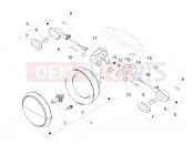 MOTOGUZZI V9 Bobber 850 ABS Front lights