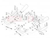Exhaust pipe - Motoguzzi V9 Bobber Sport 850 ABS 2018